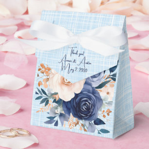 Ballotins Mariage de la marine et de l'aquarelle rose