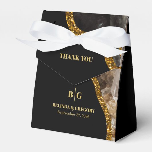 Ballotins Mariage de la Parties scintillant de la géode d'âg (Verso)