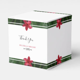 Ballotins Mariage de la Plumeria Rouge Frangipani