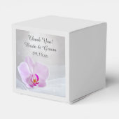 Ballotins Mariage de l'orchidée rose et du voile blanc (Arrière)