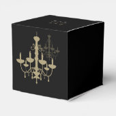 Ballotins Mariage de lustre en or noir (Arrière)