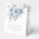 Ballotins Mariage de Merci Dusty Blue Florals (Arrière)