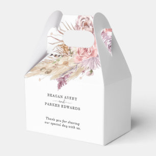 Ballotins Mariage de Merci personnalisé Pampas Grass