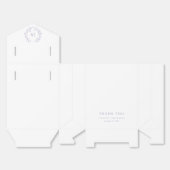 Ballotins Mariage de monogramme de lavande (Déplié)