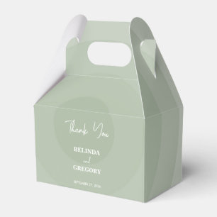 Ballotins Mariage de monogramme moderne Sage Green