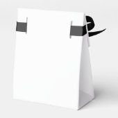 Ballotins Mariage de Monogramme noir et blanc Merci moderne (Arrière)