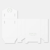 Ballotins Mariage de monogramme vert Sage (Déplié)
