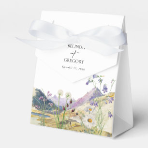 Ballotins Mariage de montagne Rustique Fleur sauvage aquarel