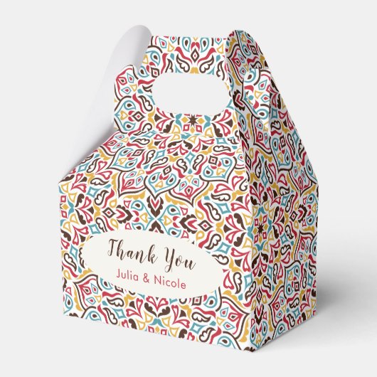 Ballotins Mariage de Motif de mandala géométrique classique (Verso)