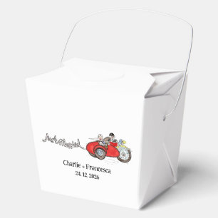 Ballotins Mariage de moto et side-car de mariés