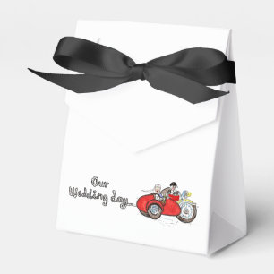 Ballotins Mariage de moto et side-car de mariés