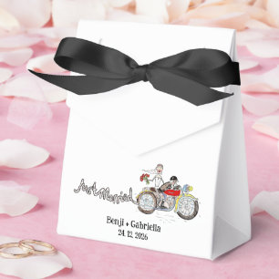 Ballotins Mariage de moto mariés et femme