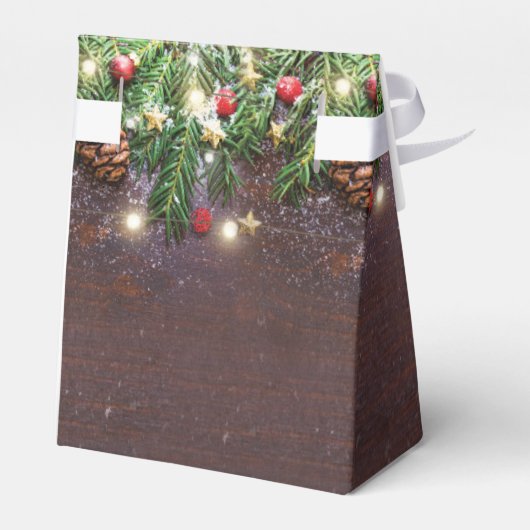 Ballotins Mariage de Noël rustique de fêtes (Arrière)