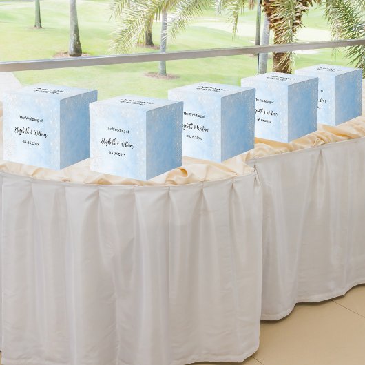 Ballotins Mariage de parties scintillant bleu clair