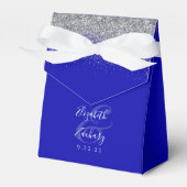 Ballotins Mariage de Parties scintillant moderne Royal Blue (Verso)