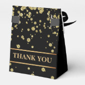 Ballotins Mariage de Parties scintillant Monogram Cute Gold (Arrière)