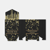 Ballotins Mariage de Parties scintillant Monogram Cute Gold (Déplié)