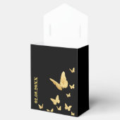 Ballotins Mariage de Parties scintillant Monogram Cute Gold (Ouvert)