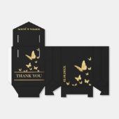 Ballotins Mariage de Parties scintillant Monogram Cute Gold (Déplié)