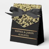 Ballotins Mariage de Parties scintillant Monogram Cute Gold (Verso)