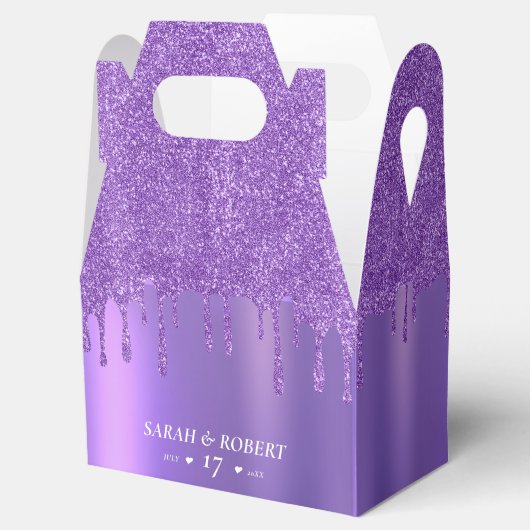 Ballotins Mariage de Parties scintillant pourpre (Ouvert)