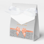 Ballotins Mariage de Parties scintillant romantique à corail (Verso)