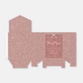 Ballotins Mariage de Parties scintillant rose Gold et élégan (Déplié)