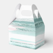 Ballotins Mariage de peinture Abstrait Merci V2 Turquoise ID (Arrière)