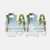 Ballotins Mariage de plage de palmiers tropicaux (Déplié)