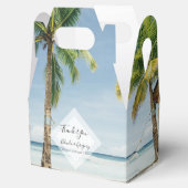 Ballotins Mariage de plage de palmiers tropicaux (Ouvert)