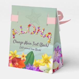 Ballotins Mariage de plage hawaïen coloré orienté