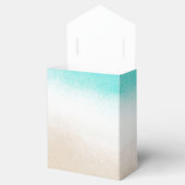 Ballotins Mariage de plage subtil aquarelle sarcelle et bron (Ouvert)