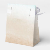 Ballotins Mariage de plage subtil aquarelle sarcelle et bron (Arrière)