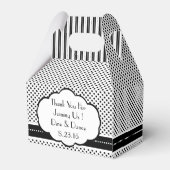 Ballotins Mariage de points noirs et blancs Tuxedo (Arrière)