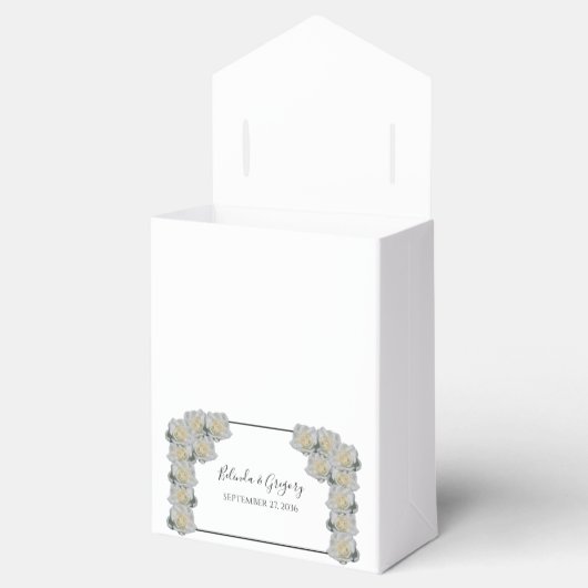 Ballotins Mariage de Roses blanches (Ouvert)