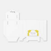 Ballotins Mariage de roses jaunes (Déplié)