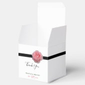 Ballotins Mariage de ruban noir rose (Ouvert)