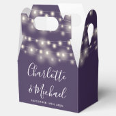 Ballotins Mariage de script de signature de chaîne violet (Ouvert)