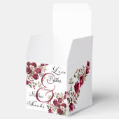 Ballotins Mariage de script moderne floral de Bourgogne (Ouvert)
