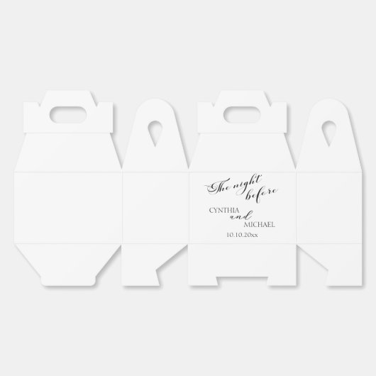 Ballotins Mariage de script moderne "La nuit d'avant" (Déplié)