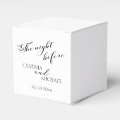 Ballotins Mariage de script moderne "La nuit d'avant" (Verso)
