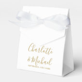 Ballotins Mariage De Script Or Et Blanc Simple (Verso)