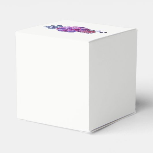 Ballotins Mariage de succulents d'aquarelle violet (Arrière)