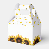 Ballotins Mariage de tournesol jaune blanc Floral (Arrière)