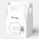 Ballotins Mariage de trame doré rose bleu foncé (Ouvert)