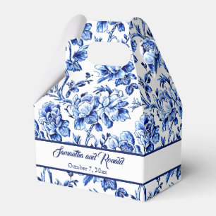 Ballotins Mariage de tuiles Florales Bleues Personnalisées