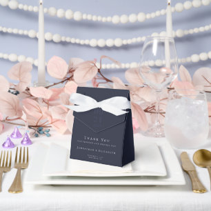 Ballotins Mariage de type Gras minimaliste bleu marine