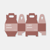 Ballotins Mariage de typographie Rose Boho Dusty simple (Déplié)