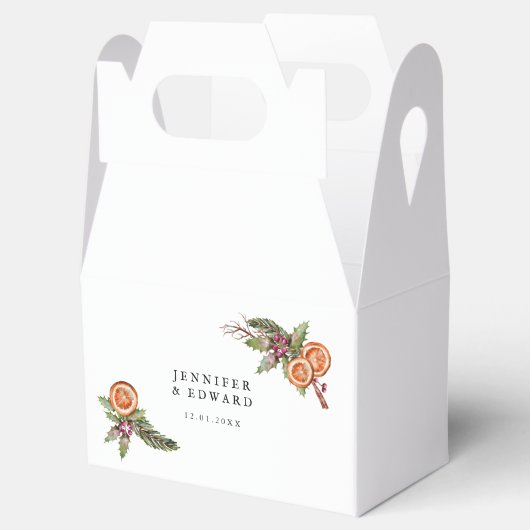 Ballotins Mariage de verdure de Noël rustique (Ouvert)