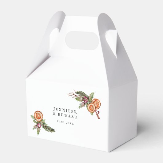 Ballotins Mariage de verdure de Noël rustique (Verso)